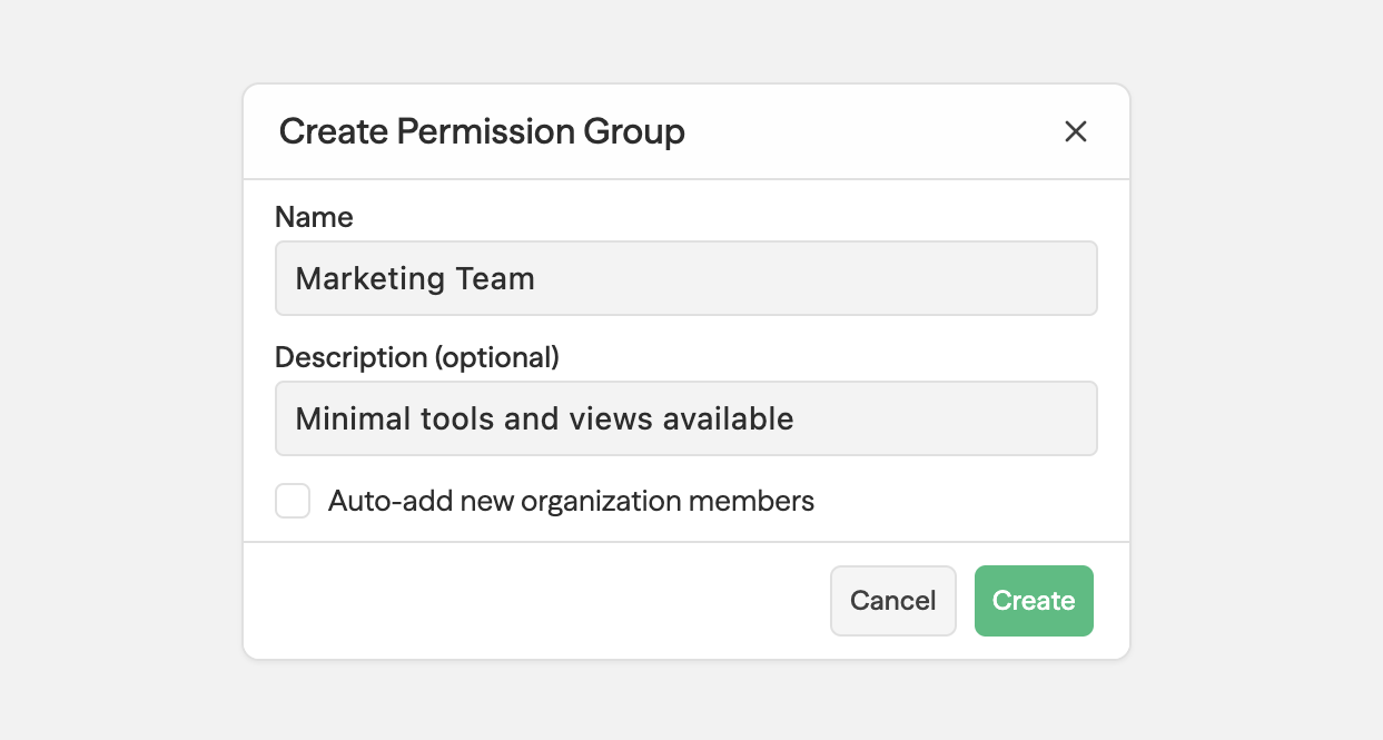 Access Control Settings